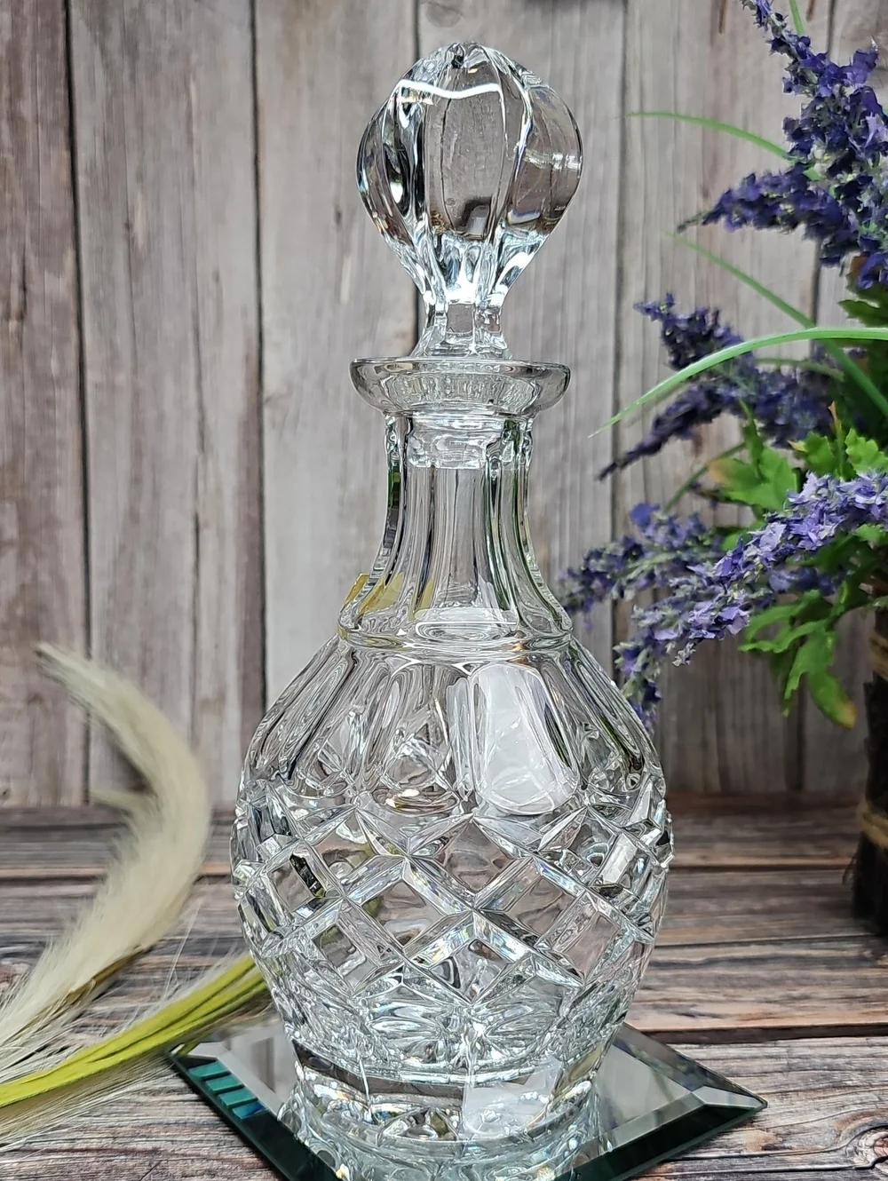 VINTAGE AUTHENTIC GORHAM GLEN MIST FULL LEAD CRYSTAL DECANTER